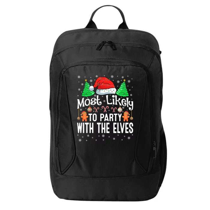 Most Likely To Party Christmas Matching City Backpack