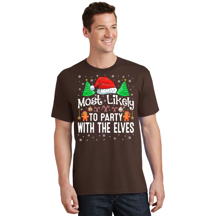 Most Likely To Party Christmas Matching T-Shirt