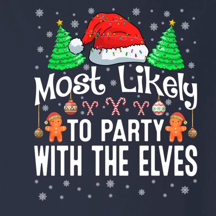 Most Likely To Party Christmas Matching Toddler Long Sleeve Shirt