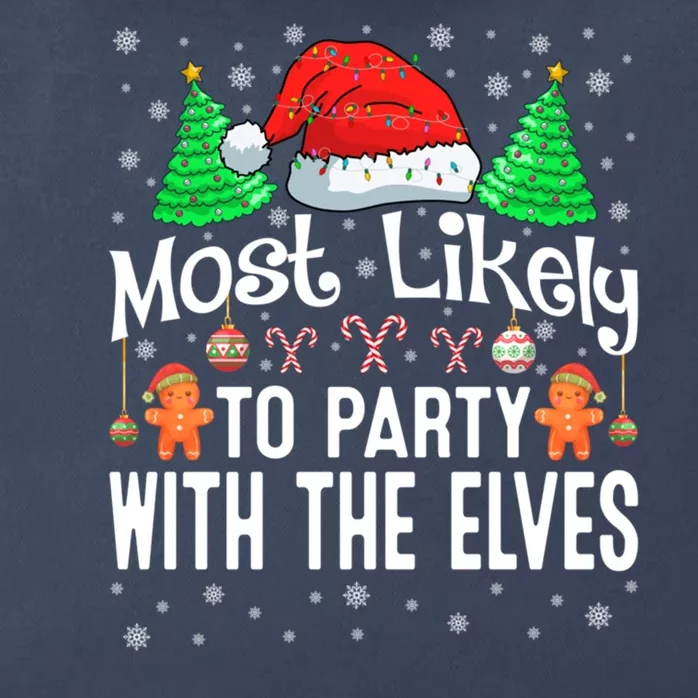 Most Likely To Party Christmas Matching Zip Tote Bag