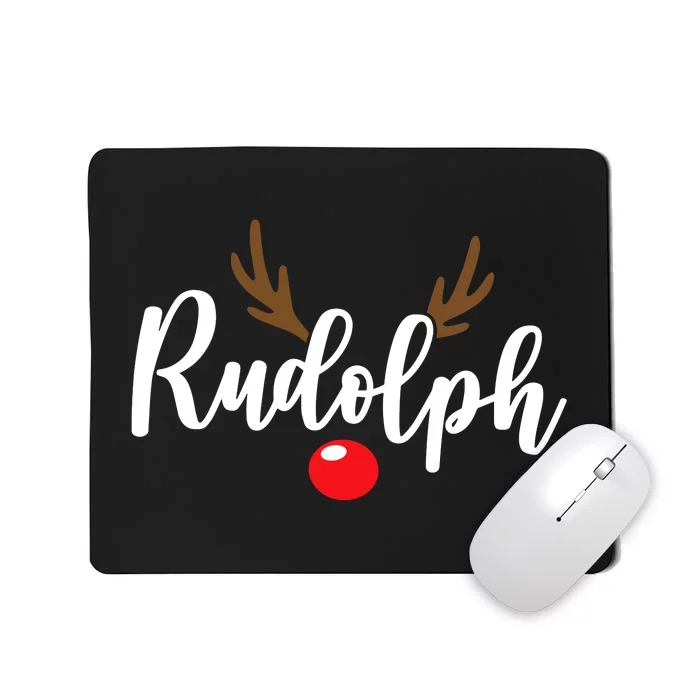 Most Likely To Try Ride Rudolph Funny Couples Christmas Mousepad