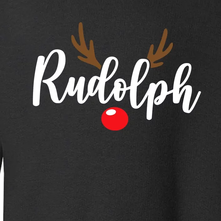 Most Likely To Try Ride Rudolph Funny Couples Christmas Toddler Sweatshirt