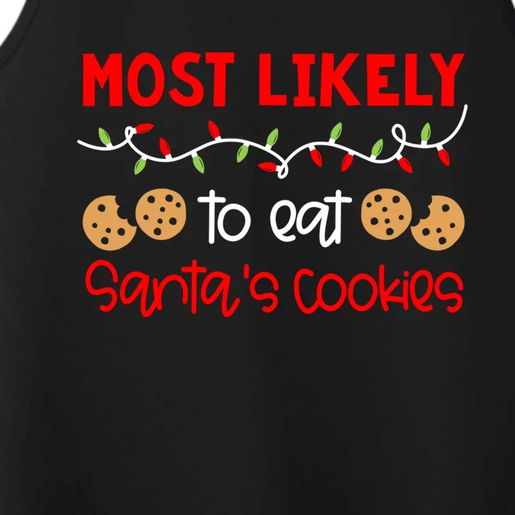 Most Likely To Gift Funny Matching Family Christmas Pjs Meaningful Gift Performance Tank