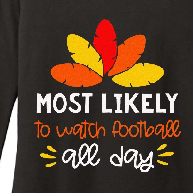 Most Likely To Matching Family Thanksgiving Pajamas Womens CVC Long Sleeve Shirt