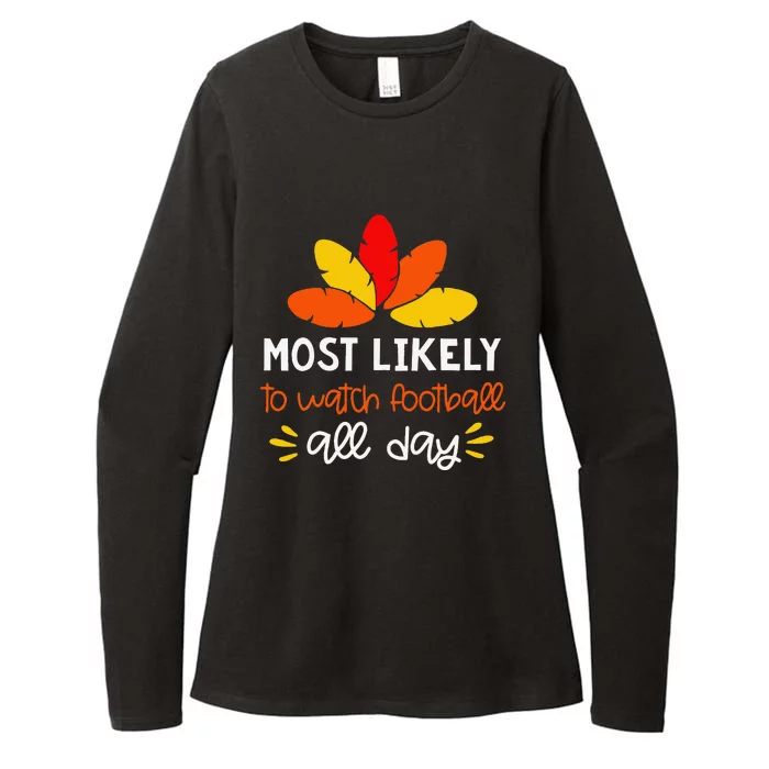 Most Likely To Matching Family Thanksgiving Pajamas Womens CVC Long Sleeve Shirt