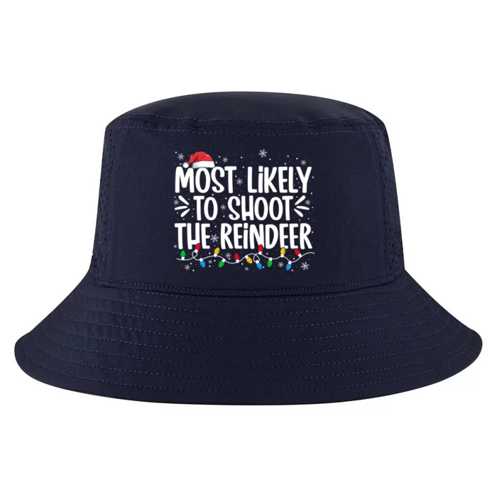 Most Likely To Shoot The Reindeer Christmas Family Group Cute Gift Cool Comfort Performance Bucket Hat