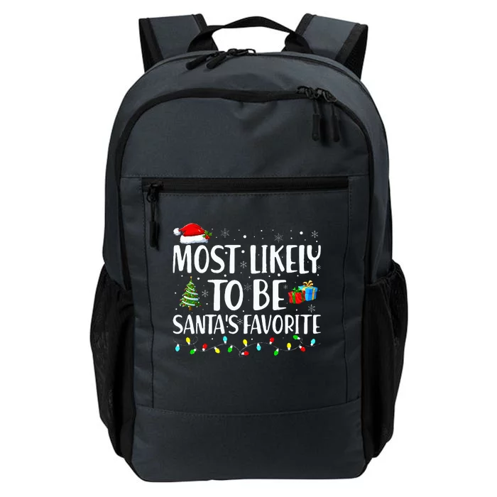 Most Likely To Be Santa's Favorite Christmas Family Matching Daily Commute Backpack