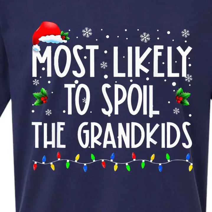 Most Likely To Spoil The Grand Funny Xmas Sueded Cloud Jersey T-Shirt