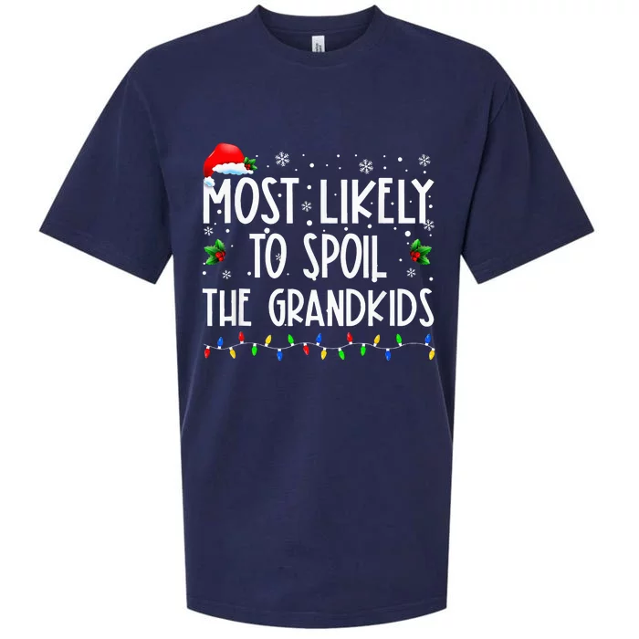 Most Likely To Spoil The Grand Funny Xmas Sueded Cloud Jersey T-Shirt