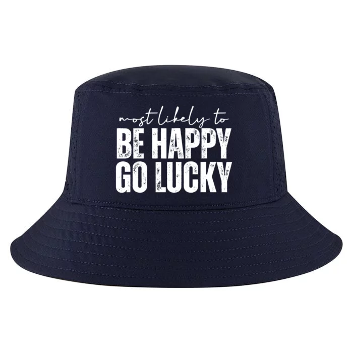 Most Likely To Be Happy Go Lucky St Patricks Day Cool Comfort Performance Bucket Hat