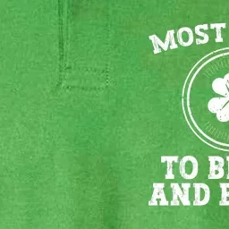 Most Likely To Be Bad And Boozy Funny St Patricks Day Softstyle Adult Sport Polo