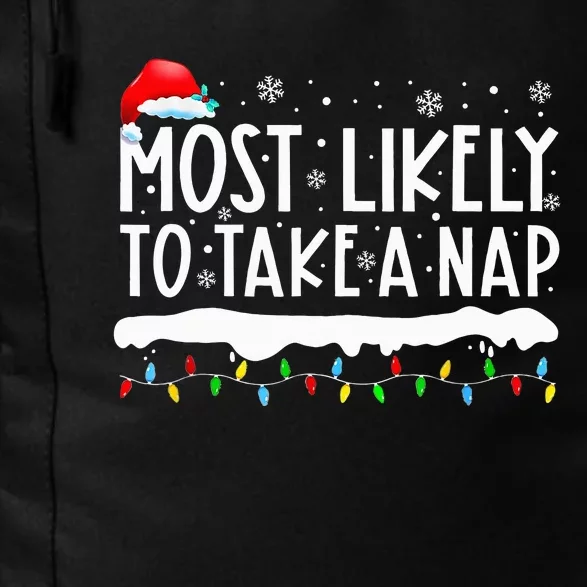 Most Likely To Take A Nap Family Matching Christmas Daily Commute Backpack