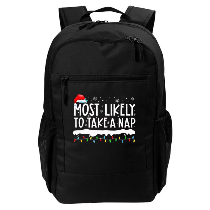 Most Likely To Take A Nap Family Matching Christmas Daily Commute Backpack