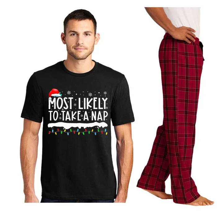 Most Likely To Take A Nap Family Matching Christmas Pajama Set