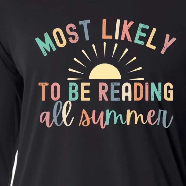 Most Likely To Be Reading All Summer Librarian Book Cooling Performance Long Sleeve Crew