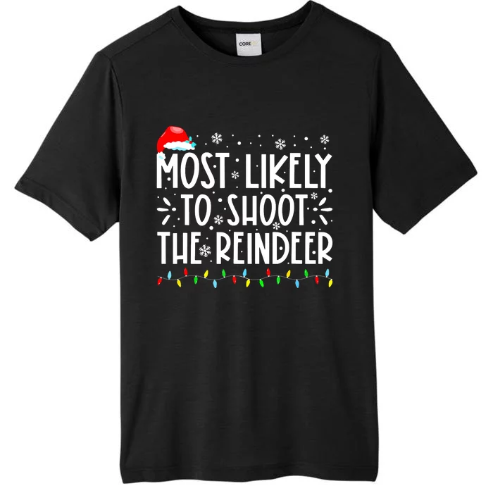 Most Likely To Pet The Reindeer Family Matching ChromaSoft Performance T-Shirt