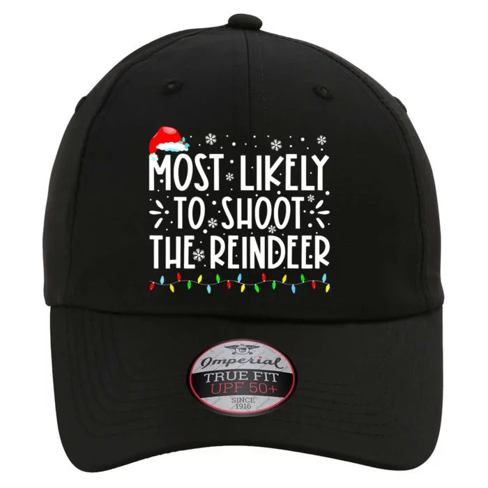 Most Likely To Pet The Reindeer Family Matching The Original Performance Cap