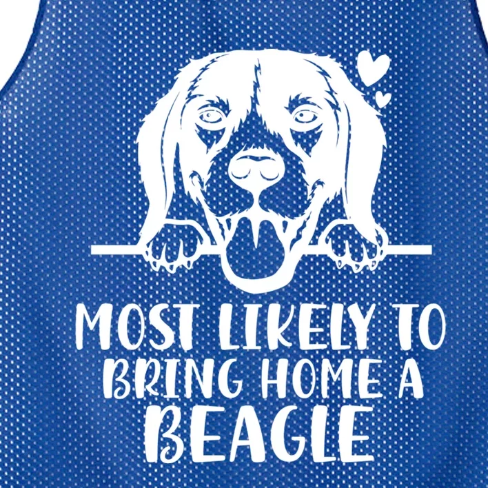 Most Likely To Bring Home A Dog Beagle For Christmas Gift Mesh Reversible Basketball Jersey Tank