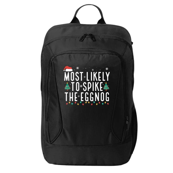 Most Likely To Spike The Eggnog Gift City Backpack