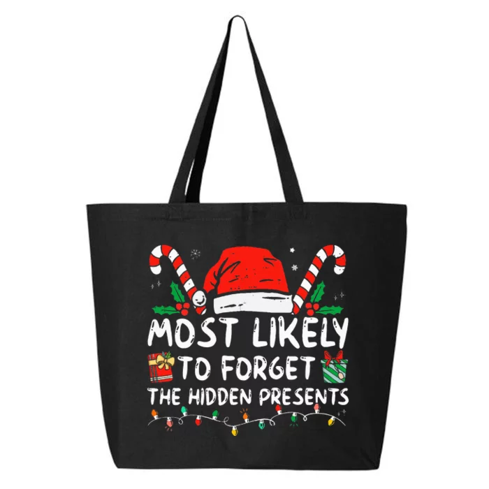 Most Likely To Forget The Hidden Presents Family Christmas 25L Jumbo Tote