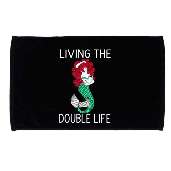 Mermaid Living The Double Life Microfiber Hand Towel