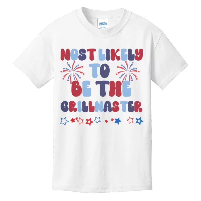 Most Likely To Be The Grillmaster Kids T-Shirt