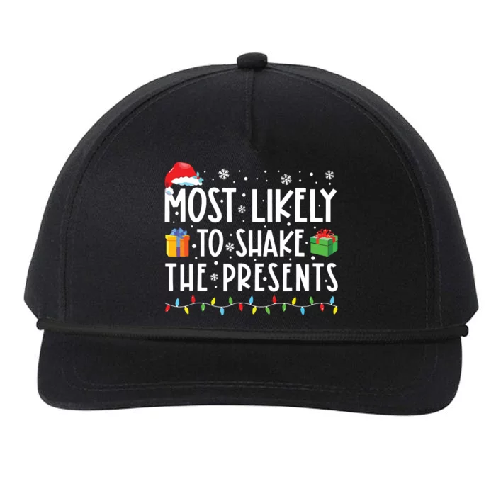 Most Likely To Shake The Presents Family Matching Christmas Snapback Five-Panel Rope Hat