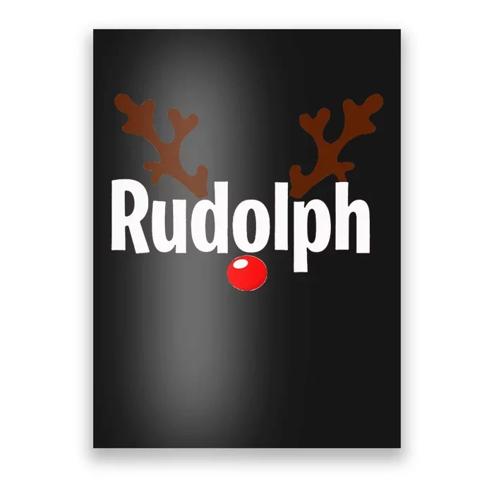 Most Likely To Try Ride Rudolph Funny Couples Christmas Poster