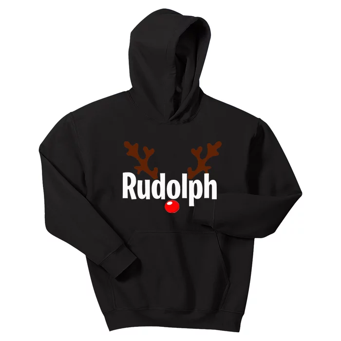 Most Likely To Try Ride Rudolph Funny Couples Christmas Kids Hoodie