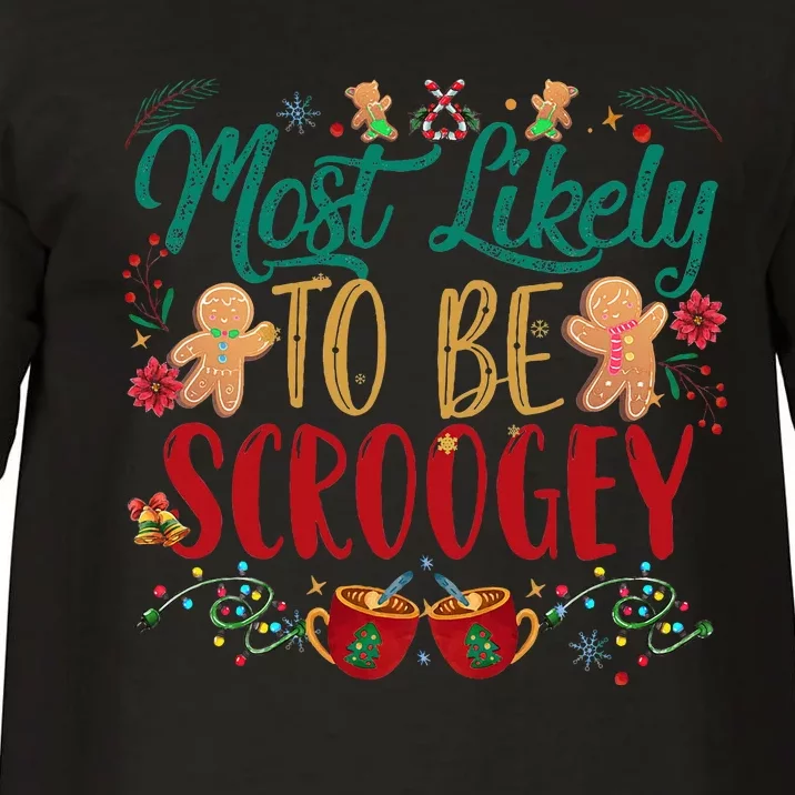 Most Likely To Be Scroogey Family Christmas Matching Pjs Comfort Colors T-Shirt