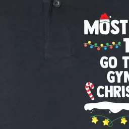 Most Likely To Go To The Gym On Christmas Family Matching Softstyle Adult Sport Polo