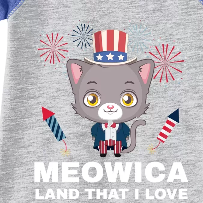 Meowica Land That I Love Usa Gift Infant Baby Jersey Bodysuit