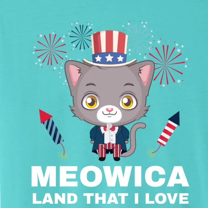 Meowica Land That I Love Usa Gift ChromaSoft Performance T-Shirt