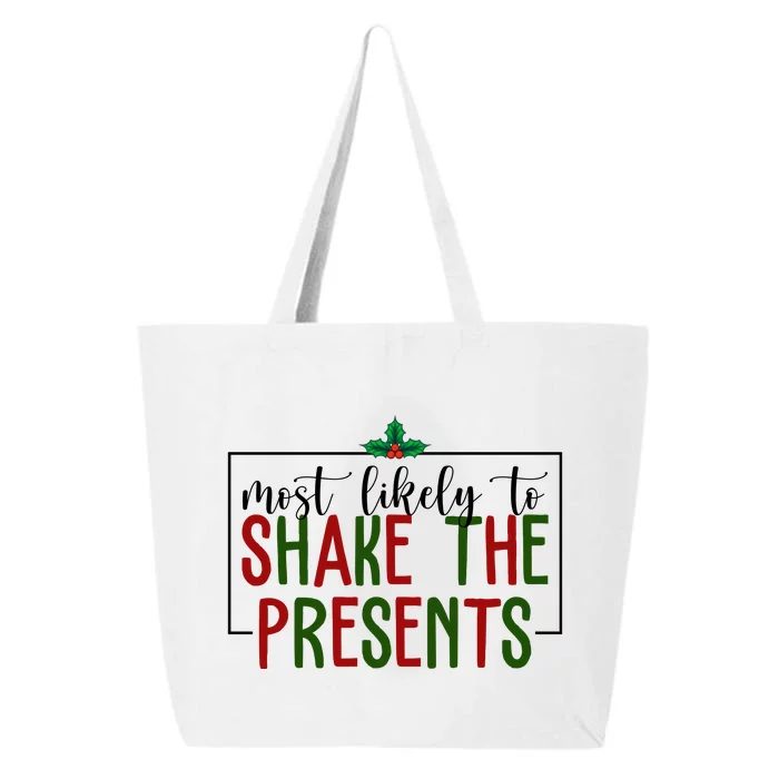 Most Likely To Shake The Presents Christmas 25L Jumbo Tote