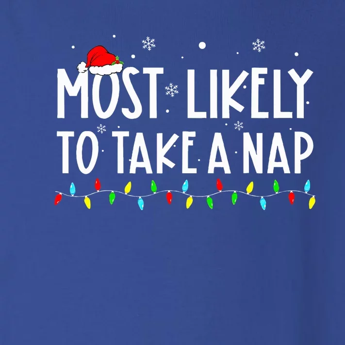 Most Likely To Take A Nap Family Xmas Pajama Christmas Toddler Long Sleeve Shirt