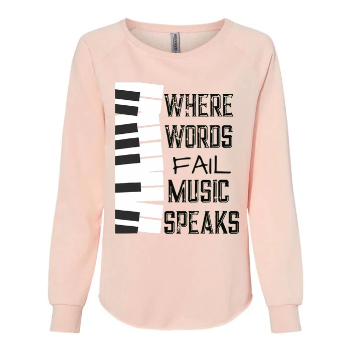 Music Lovers Themed Gift Tee Womens California Wash Sweatshirt