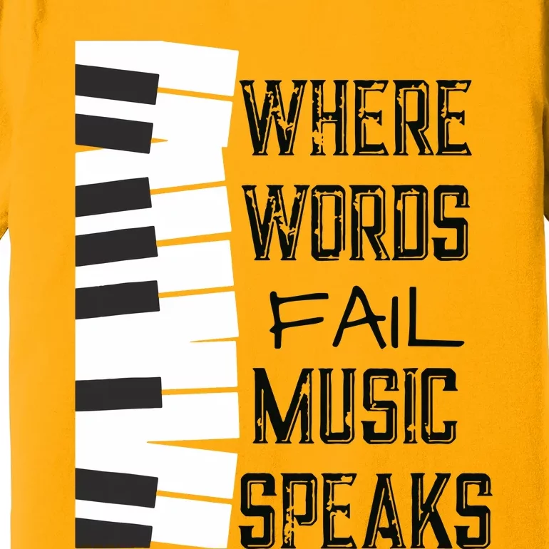 Music Lovers Themed Gift Tee Premium T-Shirt