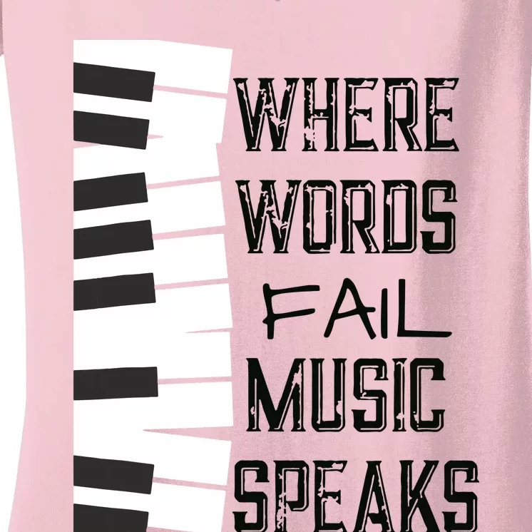 Music Lovers Themed Gift Tee Women's V-Neck T-Shirt