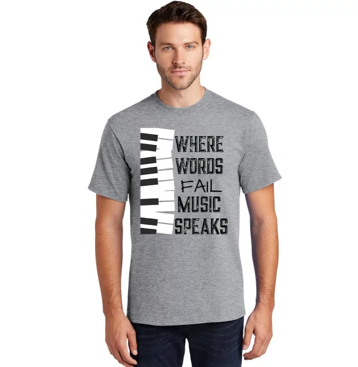 Music Lovers Themed Gift Tee Tall T-Shirt