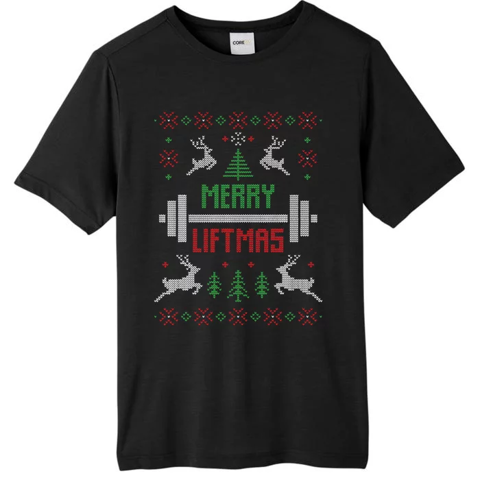 Merry Liftmas Ugly Christmas ChromaSoft Performance T-Shirt