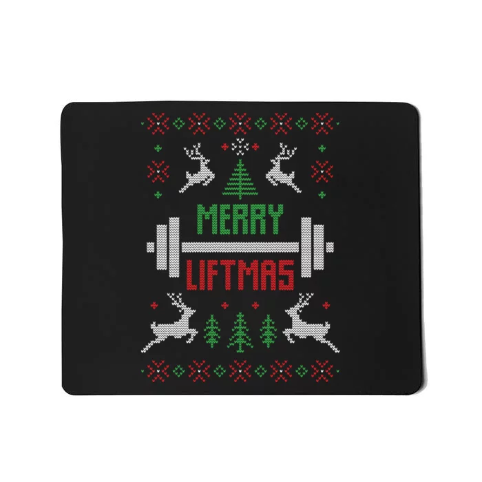 Merry Liftmas Ugly Christmas Mousepad