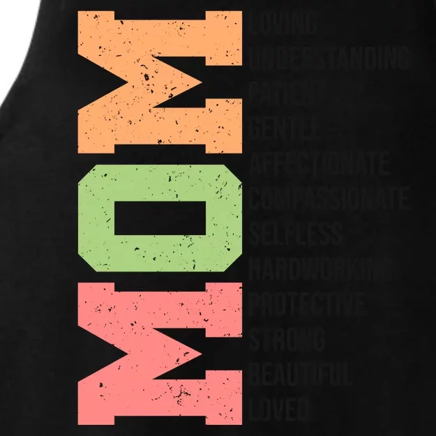 Mom Loving Understanding Patient Mom Definition MotherS Day Ladies Tri-Blend Wicking Tank