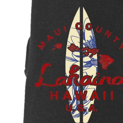 MAUI Lahaina Vintage Hawaiian Islands Hawaii Doggie 3-End Fleece Hoodie