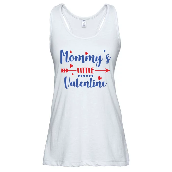 Mommy's Little Valentine Cute Holiday Ladies Essential Flowy Tank