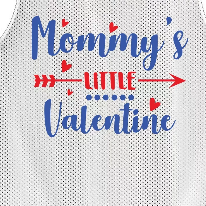 Mommy's Little Valentine Cute Holiday Mesh Reversible Basketball Jersey Tank