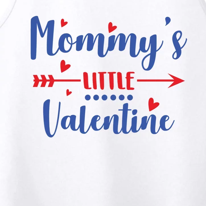 Mommy's Little Valentine Cute Holiday Performance Tank