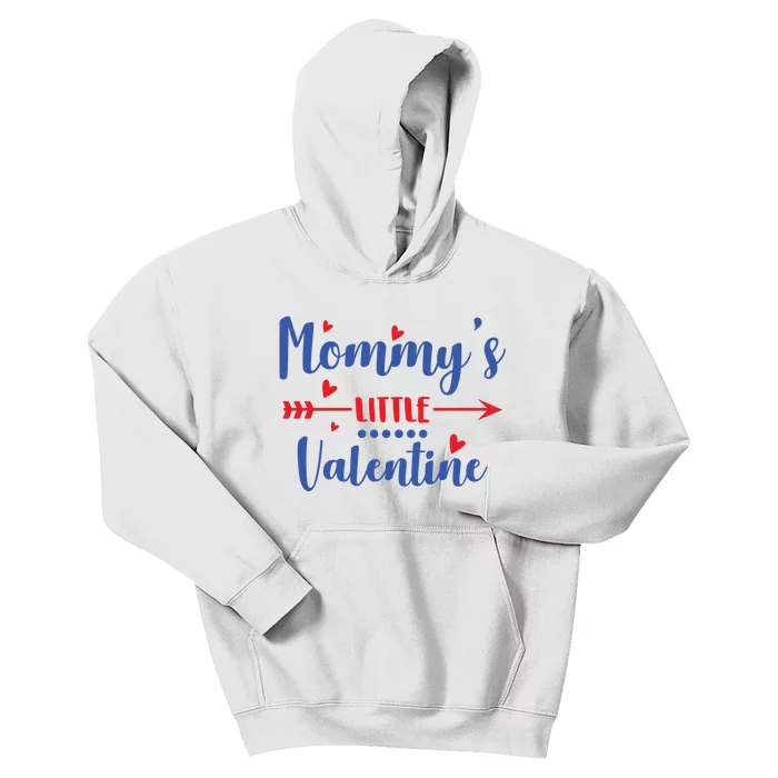 Mommy's Little Valentine Cute Holiday Kids Hoodie