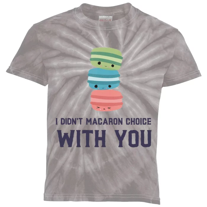 Macaroon Lovers Valentine's Day Gift Kids Tie-Dye T-Shirt