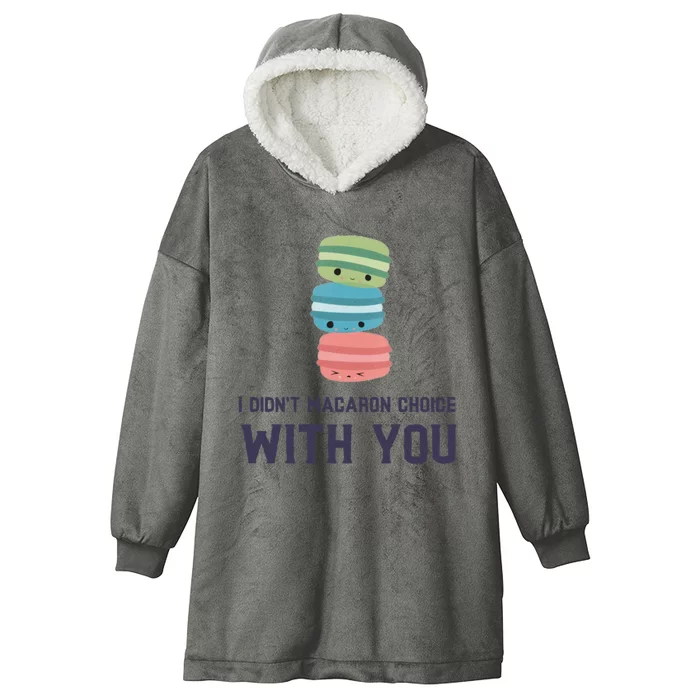 Macaroon Lovers Valentine's Day Gift Hooded Wearable Blanket