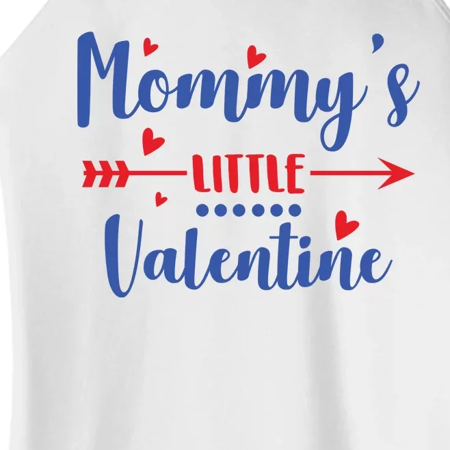 Mommy's Little Valentine Women’s Perfect Tri Rocker Tank